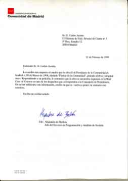 Carta de la Comunidad de Madrid